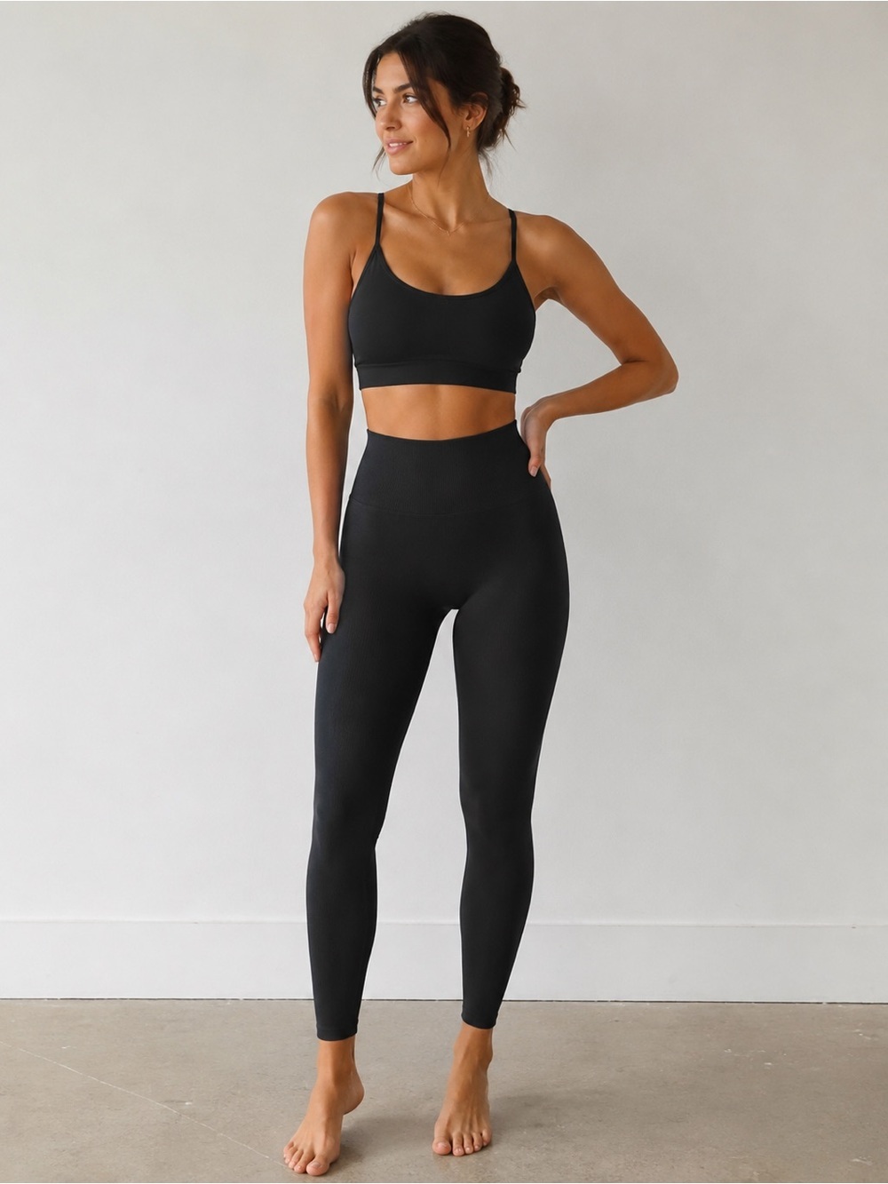 Spiritual Gangster Seamless High Waisted Leggings Black